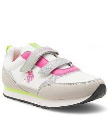 Buty na rzepy U.S. Polo Assn. szare dziecięce 