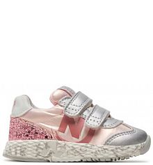 Buty na rzepy Naturino srebrne dziecięce 