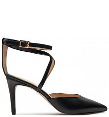 Sandały na szpilce Baldowski czarne 