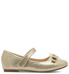 Buty na rzepy Nelli Blu złote dziecięce 