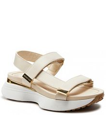 Sandały na koturnie MICHAEL Michael Kors écru 