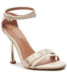 Sandały na szpilce Liu Jo écru 