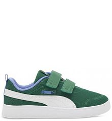 Buty na rzepy Puma zielone dziecięce 