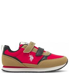 Buty na rzepy U.S. Polo Assn. czerwone dziecięce 