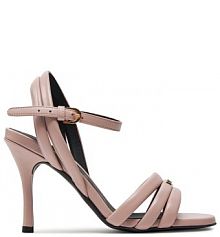 Sandały na szpilce Furla fioletowe 