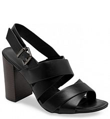 Sandały na słupku Clara Barson czarne 