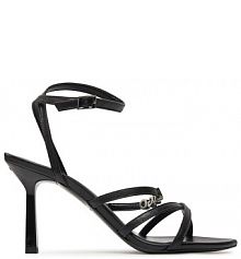 Sandały na szpilce Hugo czarne 