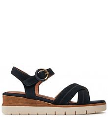 Sandały na koturnie Tamaris granatowe 