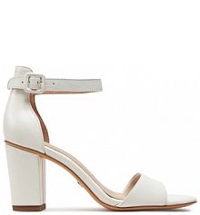 Sandały na słupku Tamaris białe 