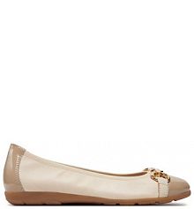 Baleriny Caprice écru damskie 