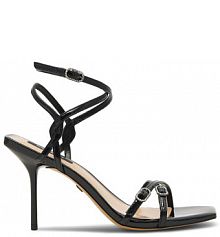 Sandały na szpilce Nine West czarne 