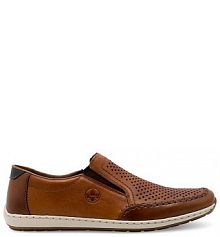 Półbuty wsuwane Rieker brązowe męskie 