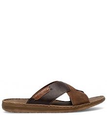 Klapki Rieker brązowe męskie 