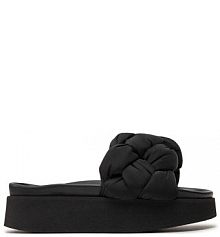 Klapki na koturnie Inuikii czarne 