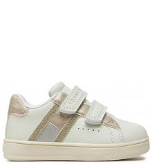 Buty na rzepy Tommy Hilfiger écru dziecięce 