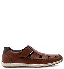 Półbuty wsuwane Rieker brązowe męskie 