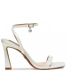 Sandały na szpilce Nine West białe 