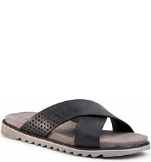 Klapki Bugatti czarne męskie 