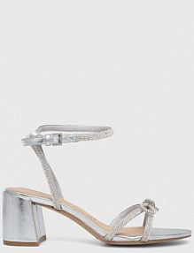 Sandały na słupku ALDO  srebrne 13706541.BOUCLETTE