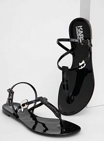 Sandały Karl Lagerfeld  czarne damskie KL80002N.V00