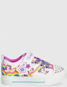 Tenisówki Skechers  białe dziecięce 314809N