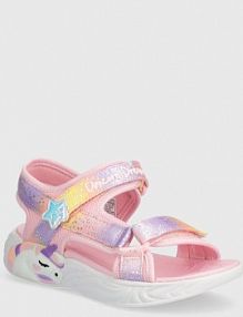 Sandały Skechers  różowe dziecięce 302682L