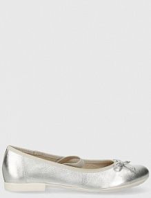 Baleriny Geox  srebrne dziecięce J4555D.00044.28.35