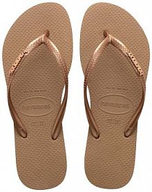 Japonki Havaianas  złote damskie 4119875.3581