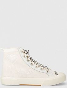 Trampki wysokie Love Moschino  beżowe damskie JA15142G1IIY0100