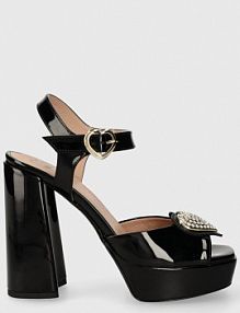 Sandały na słupku Love Moschino  czarne JA1608CG0IIH0000