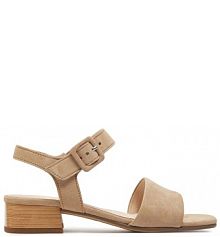 Sandały na słupku Gabor beżowe 