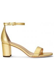 Sandały na słupku LAUREN RALPH LAUREN złote 