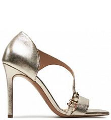 Sandały na szpilce R.Polański złote 