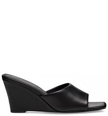 Klapki na koturnie Sergio Bardi czarne 