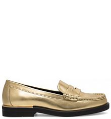 Mokasyny Gino Rossi złote damskie 