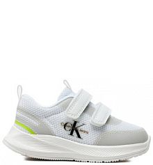 Buty na rzepy Calvin Klein Jeans białe dziecięce 