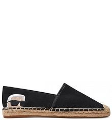 Espadryle KARL LAGERFELD czarne damskie 