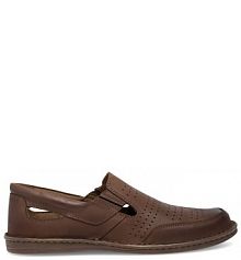 Półbuty wsuwane Lasocki brązowe męskie 