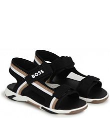Sandały Boss  czarne dziecięce J50851.27.35