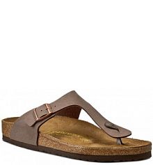 Japonki Birkenstock brązowe męskie 