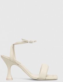 Sandały na szpilce PATRIZIA PEPE  białe 8X0044.L048.W338