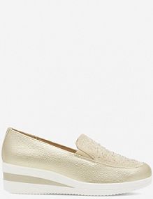 Mokasyny Clara Barson złote damskie WYL1711-29