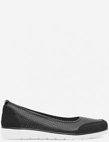 Baleriny Clara Barson czarne damskie WYL3650-1