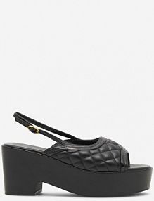 Sandały na obcasie Badura czarne WFA2667-2