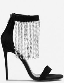 Sandały na obcasie EVA MINGE czarne VALENTINE-2360-106