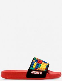 Klapki basenowe Action Boy czerwone dziecięce P3047043K
