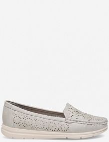 Mokasyny Clara Barson szare damskie KFB22SH002