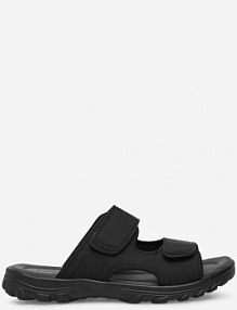 Klapki Lanetti czarne męskie MSS20464-01