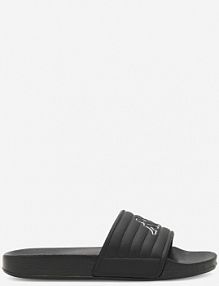 Klapki basenowe Kappa czarne dziecięce LOGO NOLES KID 331H2RW - 911