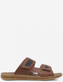 Klapki Rieker brązowe męskie 21055-25 BRĄZOWY